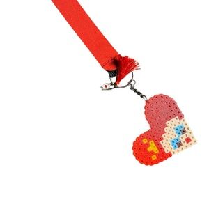 Queen of Heartstrings Keychain with charm
